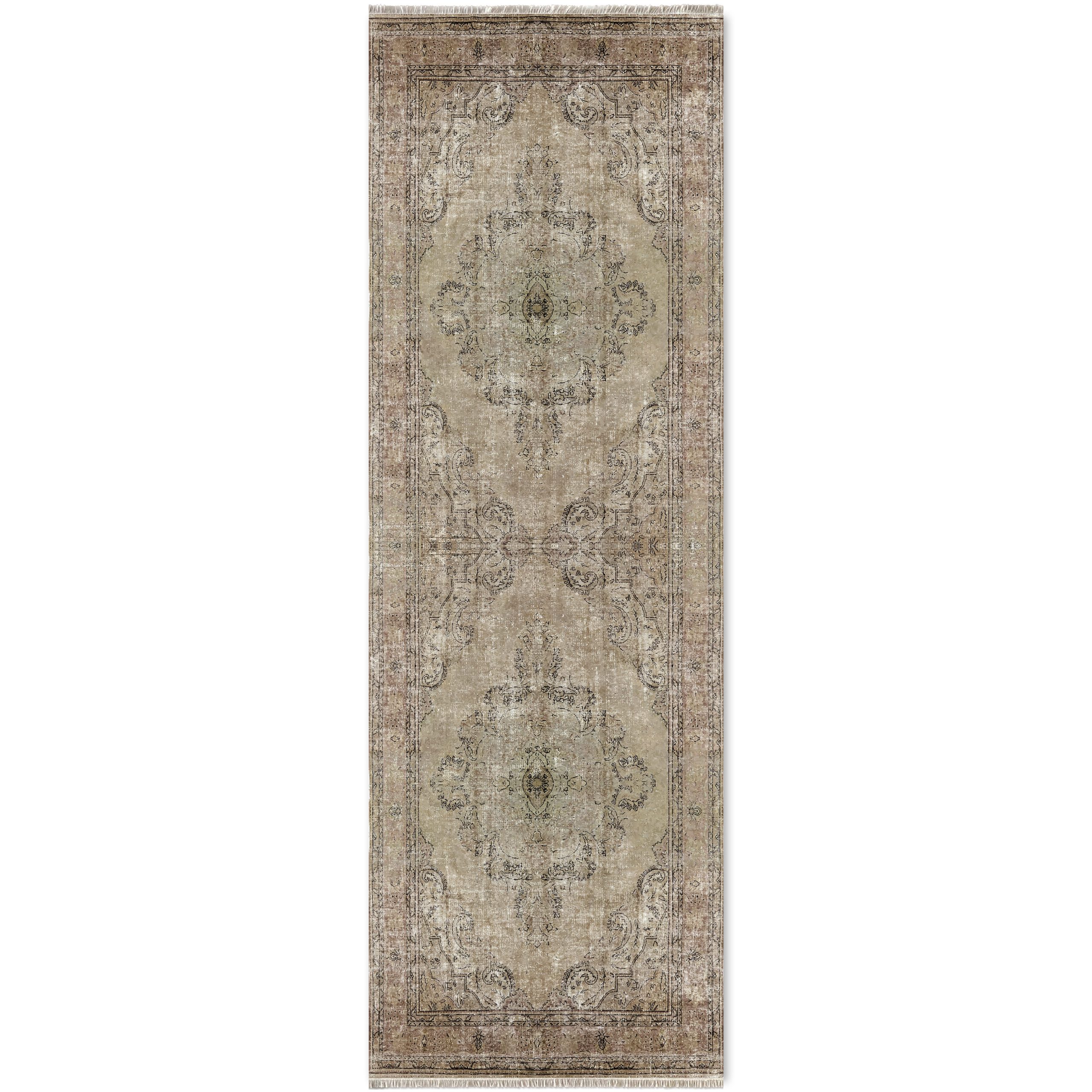 Netline Home Mink Brown Classic Vintage Machine Washable Chenille Rug Design 51-01 - Gallery Image 6 - Netline Home