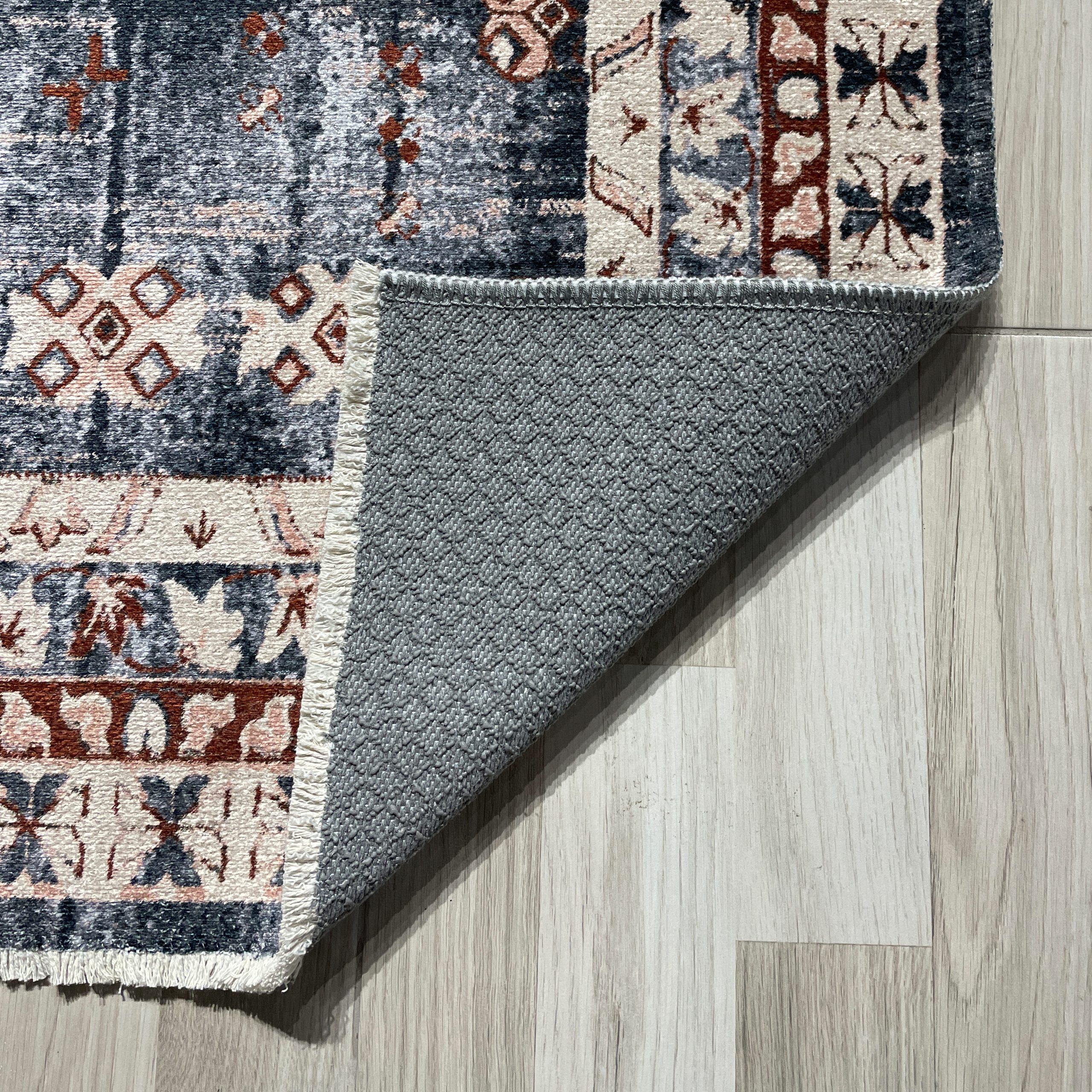 Netline Home Mink Brown Ethnic Classic Machine Washable Chenille Rug Design 2238-02 - Gallery Image 3 - Netline Home