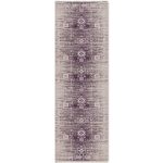 Kaymaz pamuk taban şönil halı kilim 2239-01 Mor - Görsel 6