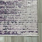 Kaymaz pamuk taban şönil halı kilim 2239-01 Mor - Görsel 2