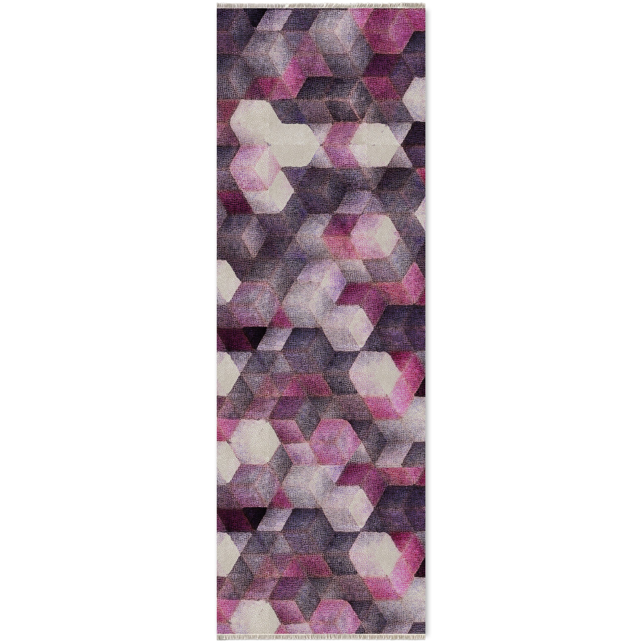 Netline Home Lilac Purple Modern Machine Washable Chenille Rug Design 325-01 - Gallery Image 5 - Netline Home