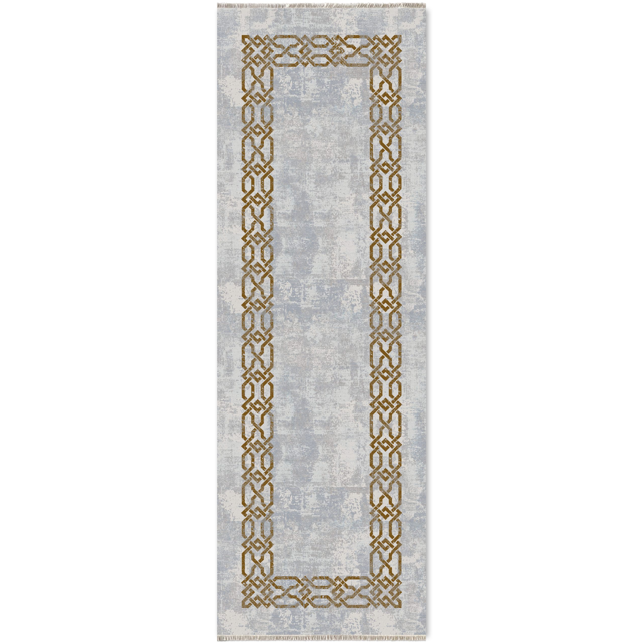 Netline Home Gray Silver Modern Machine Washable Chenille Rug Design 532-01 - Gallery Image 6 - Netline Home