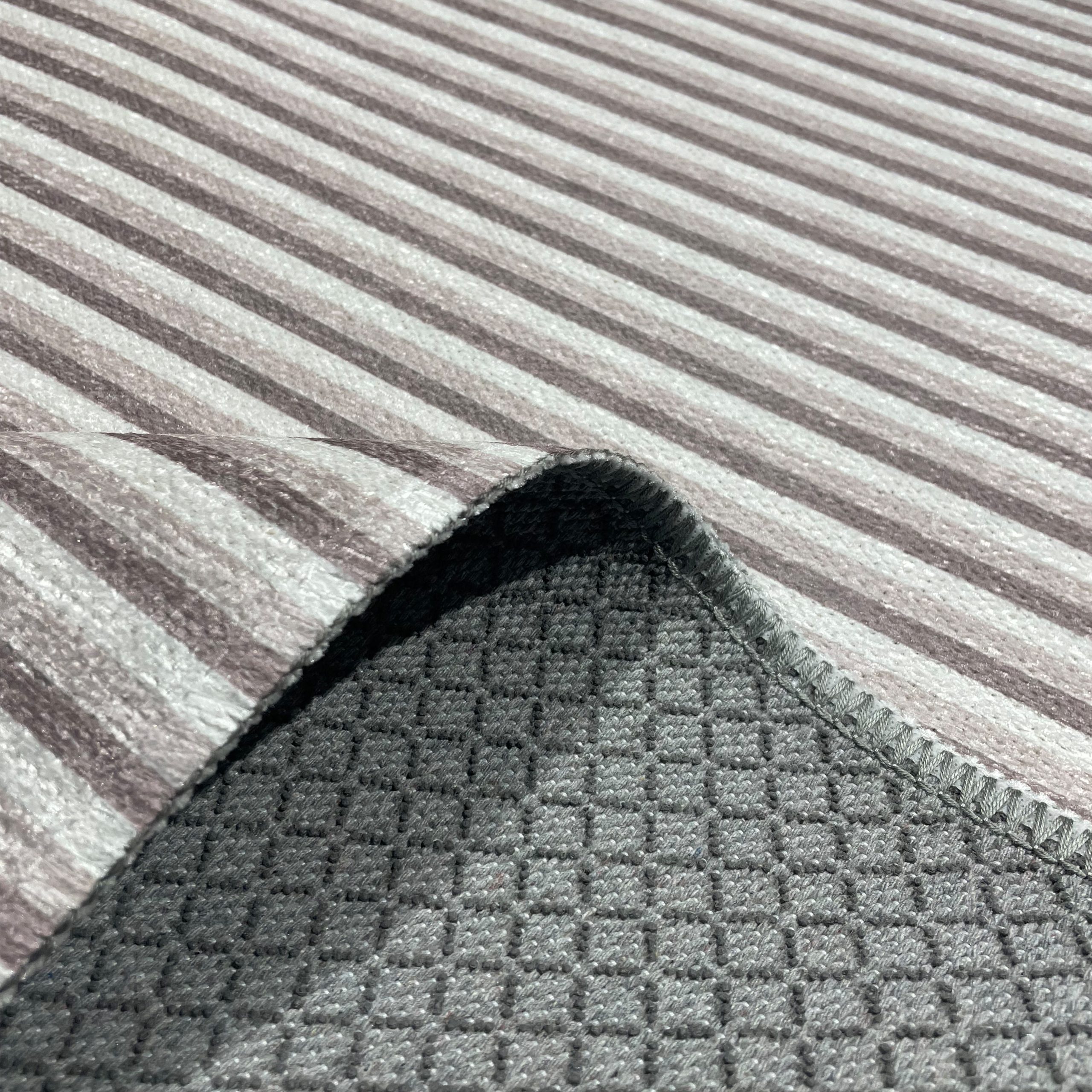 Netline Home Mink Brown Modern Machine Washable Chenille Rug Design 1058 - Gallery Image 4 - Netline Home