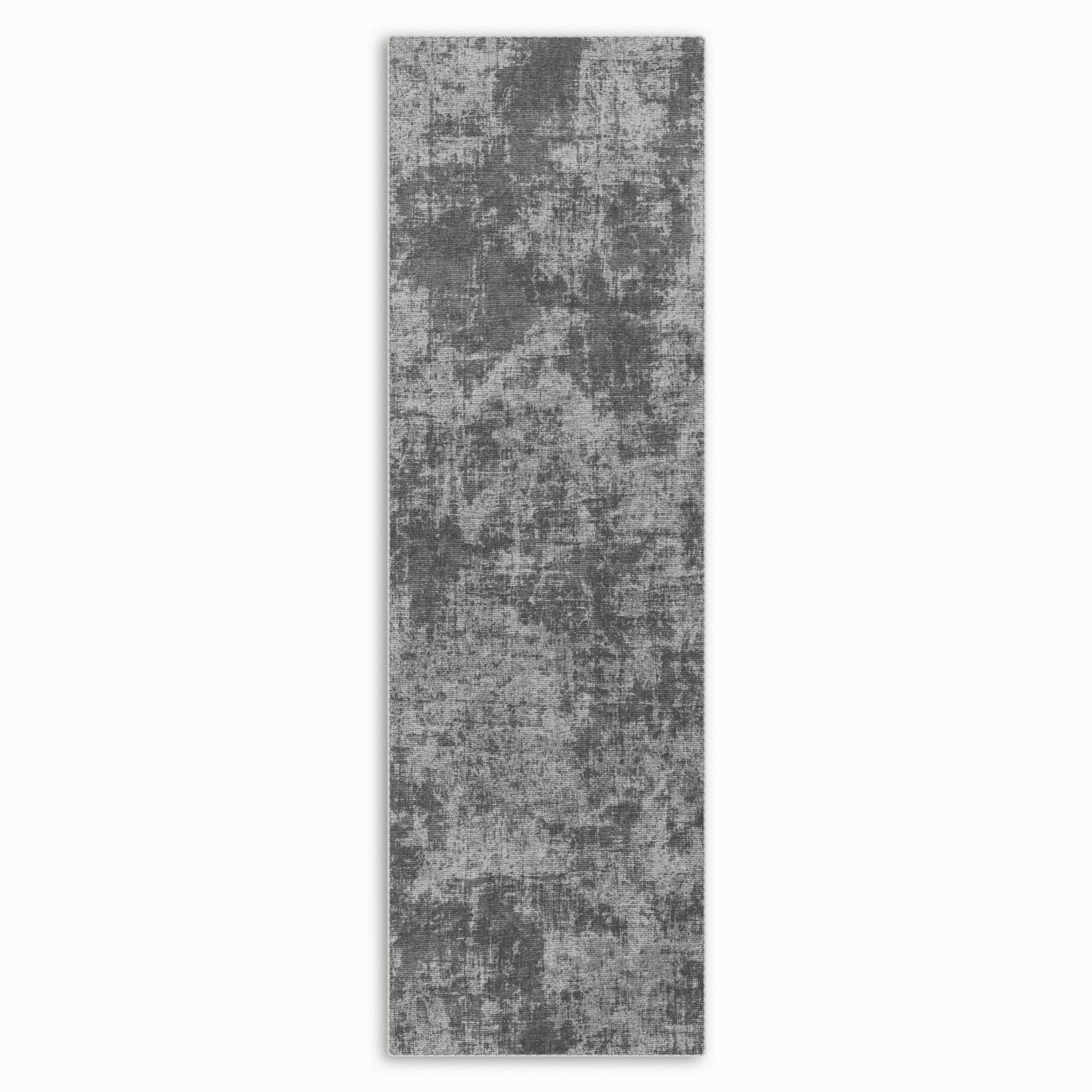Netline Home Gray Silver Modern Machine Washable Chenille Rug Design 11-02 - Gallery Image 4 - Netline Home
