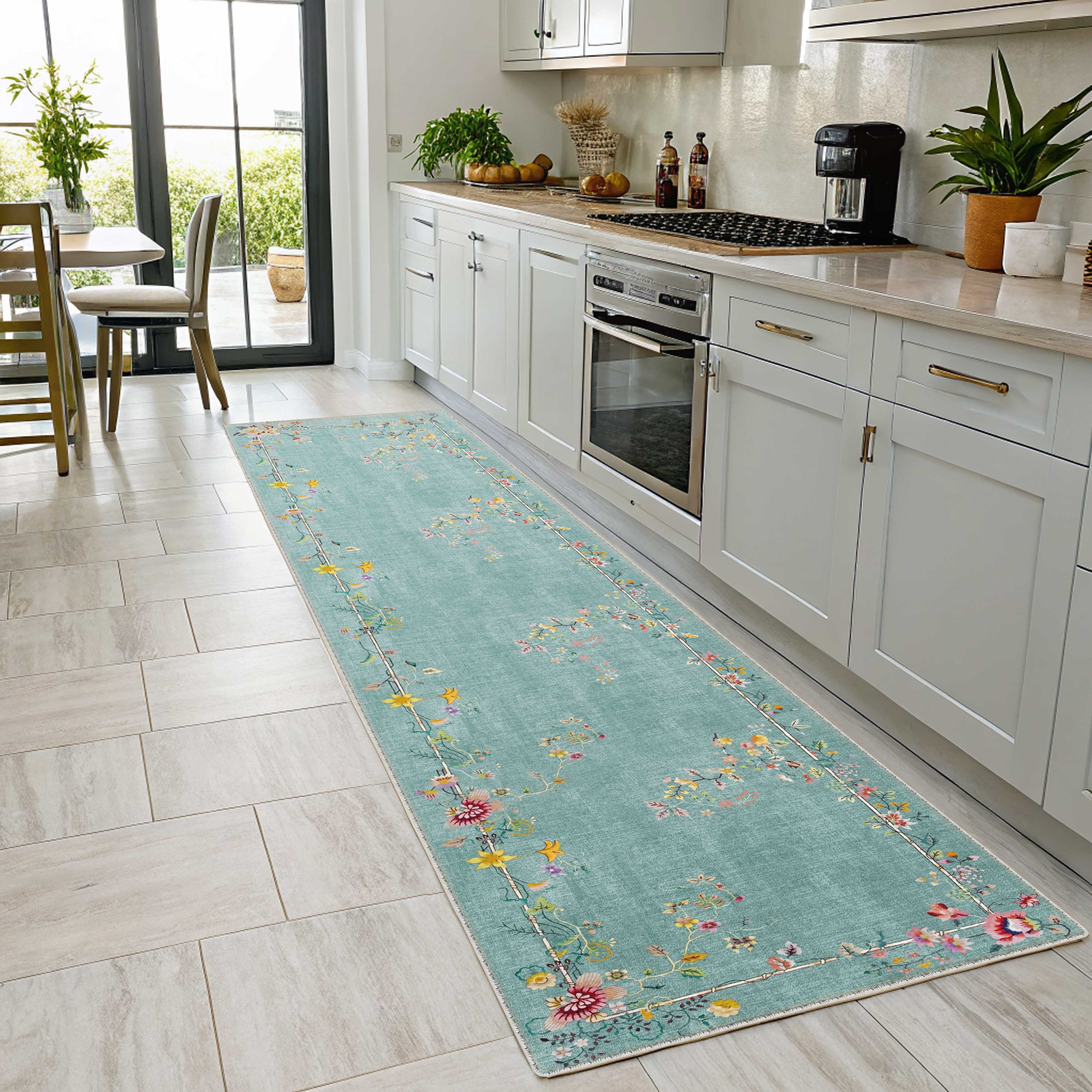 Netline Home Multicolour Modern Kilim Machine Washable Chenille Rug Design Made-to-Order - Gallery Image 5 - Netline Home