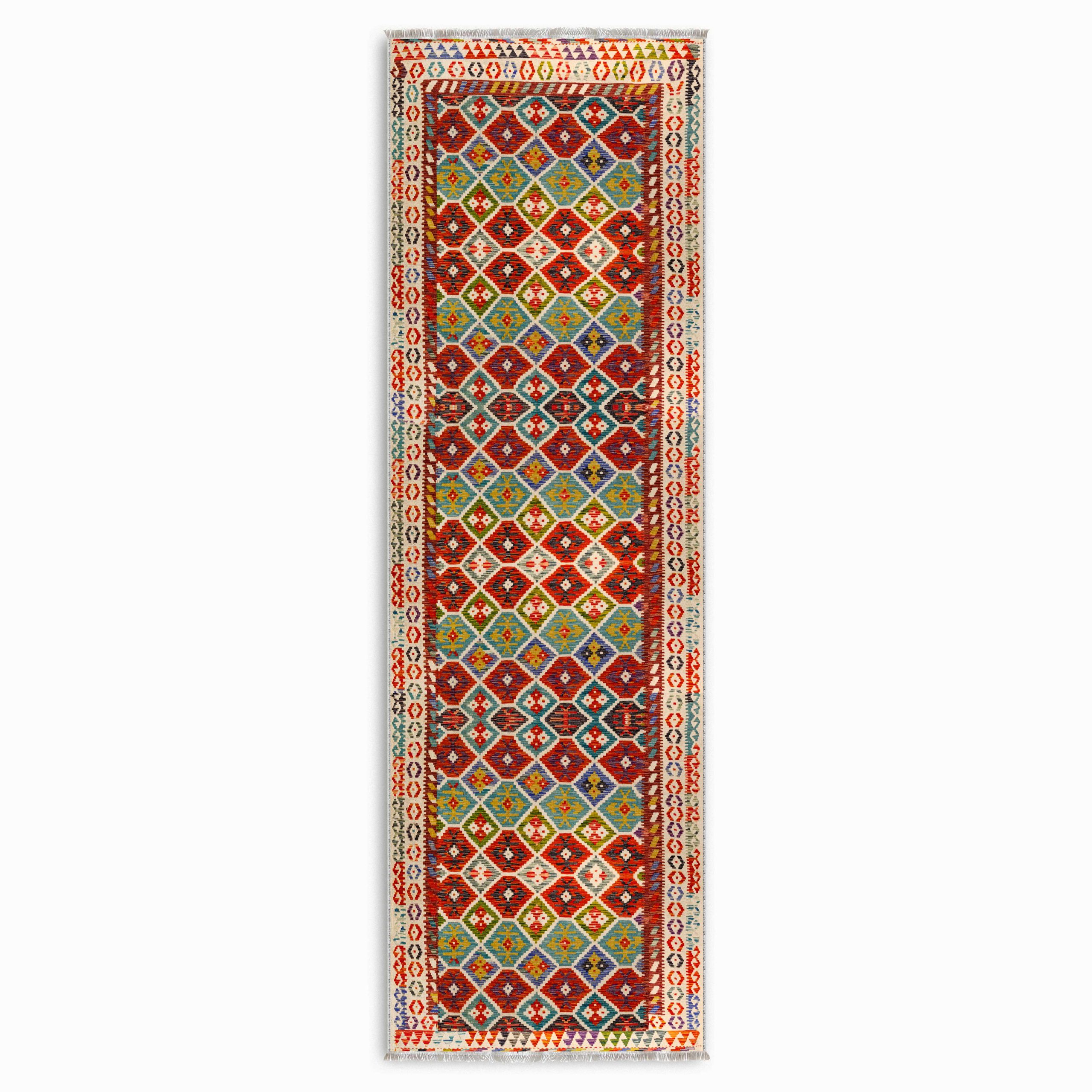 Netline Home Red Burgundy Ethnic Classic Vintage Machine Washable Chenille Rug Design 3019-01 - Gallery Image 6 - Netline Home