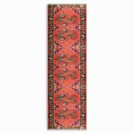Pembe Kırmızı Eskitme Nostalji Anadolu Kilim Şönil Halı Yolluk Kaymaz Saçaklı Yıkanabilir 3016 - Görsel 6