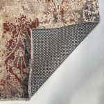 Tasarım Bej Gri Şönil Halı Kilim Yolluk Kaymaz Saçaklı Yıkanabilir Salon Mutfak Koridor Yatak Odası 3015 - Görsel 4
