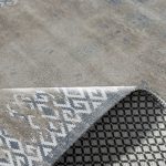 Tasarım Şönil Halı Kilim Yolluk Kaymaz Kendinden Saçaklı Yıkanabilir Mavi Mutfak Salon Koridor 2206 - Görsel 5