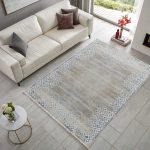 Tasarım Şönil Halı Kilim Yolluk Kaymaz Kendinden Saçaklı Yıkanabilir Mavi Mutfak Salon Koridor 2206 - Görsel 2