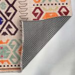 Bej Pembe Anadolu Kilim Modeli Şönil Halı Kilim Yolluk Kaymaz Yıkanabilir Salon Koridor Mutfak 347 - Görsel 4