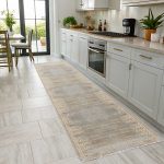 Tasarım Şönil Halı Kilim Yolluk Kaymaz Kendinden Saçaklı Yıkanabilir Sarı Mutfak Salon Koridor 2206 - Görsel 6