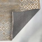 Tasarım Şönil Halı Kilim Yolluk Kaymaz Kendinden Saçaklı Yıkanabilir Sarı Mutfak Salon Koridor 2206 - Görsel 4