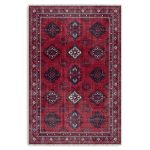 Bordo Vişne Eskitme Şönil Halı Kilim Yolluk Kaymaz Yıkanabilir Salon Mutfak Koridor 3040