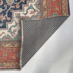 Turuncu Lacivert Boho Eskitme Şönil Halı Kilim Yolluk Kaymaz Salon Mutfak Koridor 3041 - Görsel 4