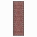 Vintage Tuğla Kırmızı Lacivert Şönil Halı Kilim Yolluk Kaymaz Yıkanabilir Salon Mutfak Koridor 3042 - Görsel 7