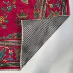 Fuşya Kırmızı Retro Vintage Şönil Halı Kilim Yolluk KAymaz Yıkanabilir Salon Mutfak Koridor 3044-01 - Görsel 4