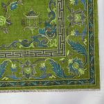 Fıstık Yeşil Retro Vintage Şönil Halı Kilim Yolluk Kaymaz Yıkanabilir Salon Mutfak Koridor 3044-02 - Görsel 3