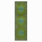 Fıstık Yeşil Retro Vintage Şönil Halı Kilim Yolluk Kaymaz Yıkanabilir Salon Mutfak Koridor 3044-02 - Görsel 7