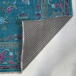 Petrol Mavisi Retro Vintage Şönil Halı Kilim Yolluk Kaymaz Yıkanabilir Salon Mutfak Koridor 3044-03 - Görsel 4