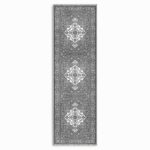 Antrasit Gri Retro Vintage Şönil Halı Kilim Yolluk Kaymaz Yıkanabilir Salon Mutfak Koridor 3044-04 - Görsel 7