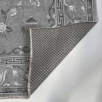 Antrasit Gri Retro Vintage Şönil Halı Kilim Yolluk Kaymaz Yıkanabilir Salon Mutfak Koridor 3044-04 - Görsel 3