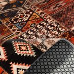 Etnik Patchwork Halı Kilim Yolluk Kaymaz Yıkanabilir Salon Mutfak Koridor Halısı Turuncu 3046 - Görsel 5