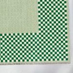 Modern Tasarım Yeşil Şönil Halı Kilim Yolluk Kaymaz Yıkanabilir Mutfak Koridor Salon 3047-01 - Görsel 3